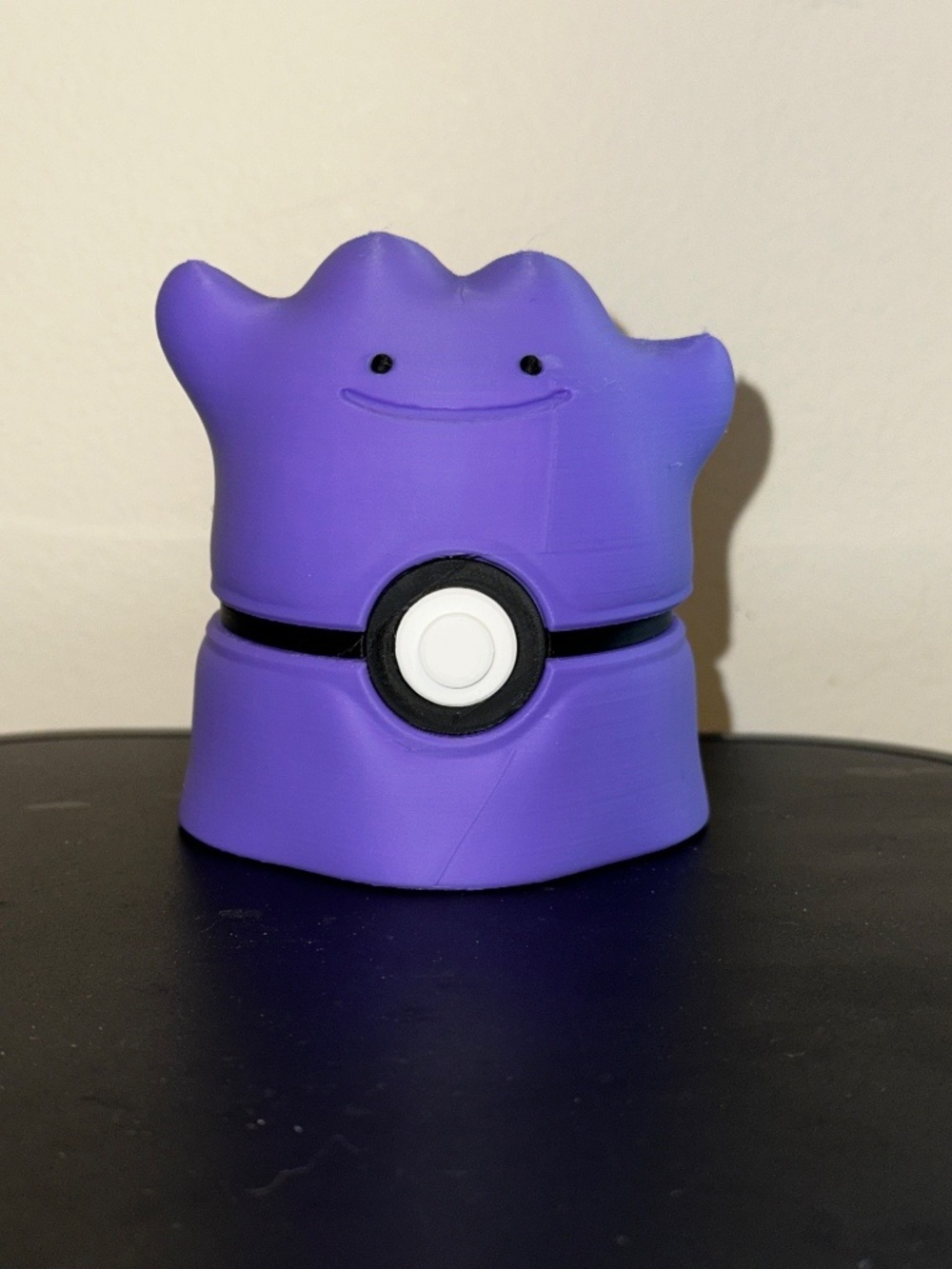 Purple Blob Morph Sphere Display – 3D Printed Transforming Slime Blob Orb